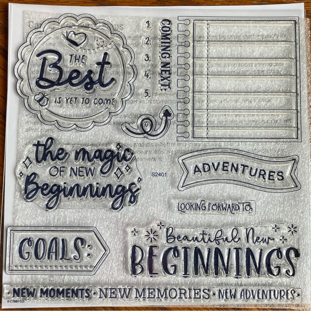 Close to My Heart “Looking Forward” Acrylic Stamp Set